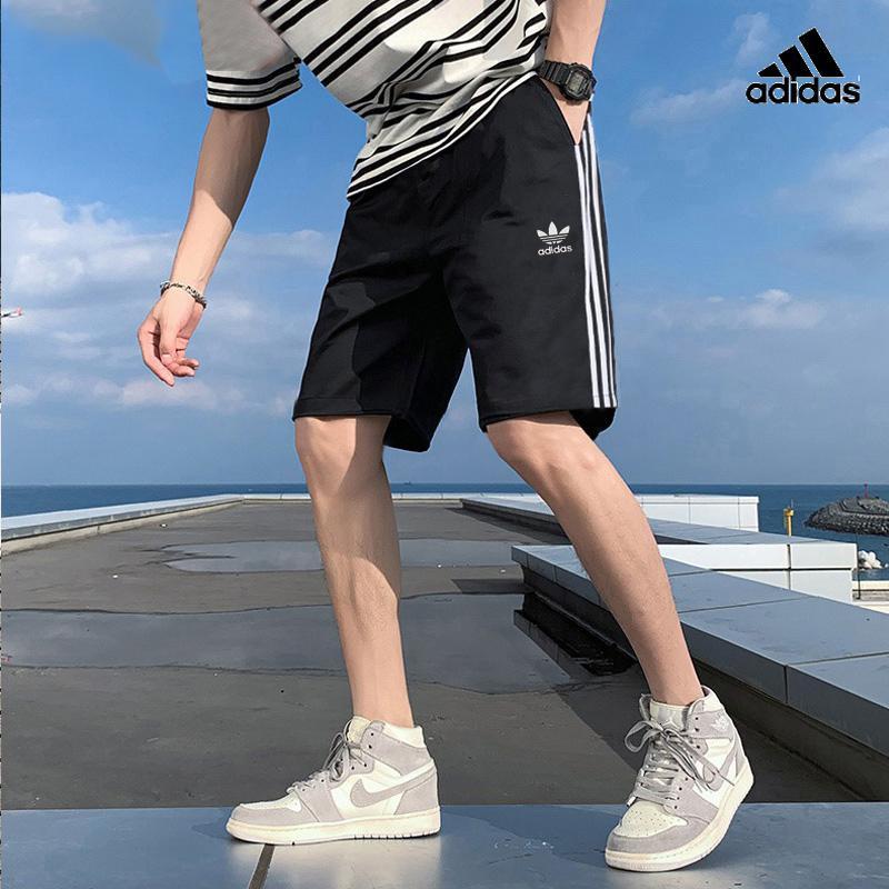 阿迪达斯三叶草短裤男2021夏季新款运动裤休闲宽松五分裤潮GN3523
