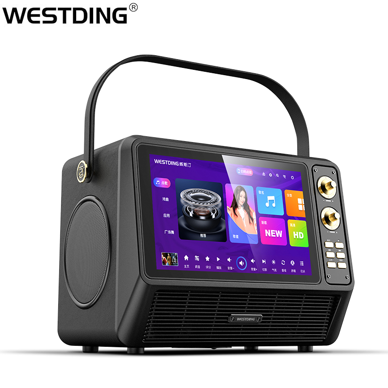 westding 威斯汀视频音响带声卡重低音k歌直播音响便携式手提广场舞