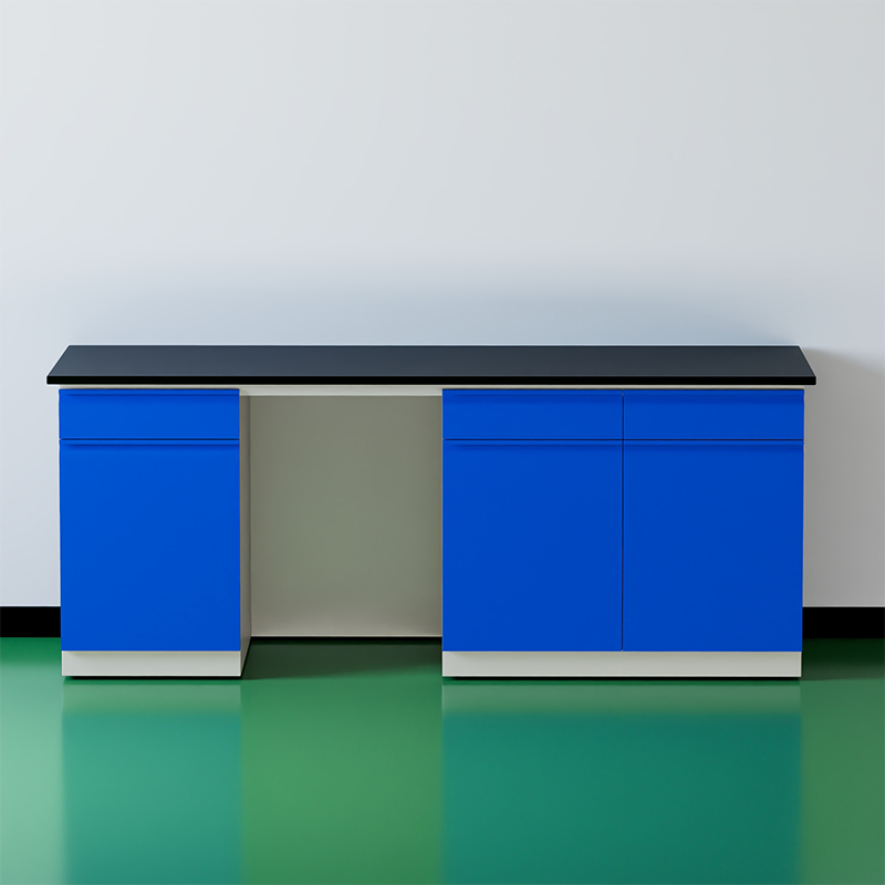 臻远 ZY5052710 实验台实验室 工作台实验桌操作台 全钢深蓝2米边台高清大图