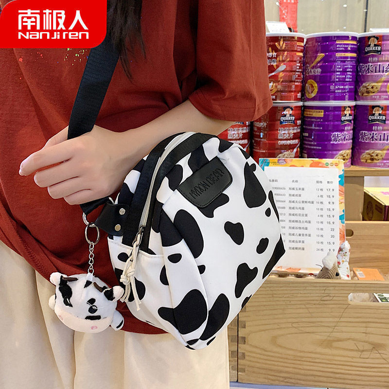 帆布包女夏季包包贝壳包网红胸包女包日系单肩包斜挎包高清大图