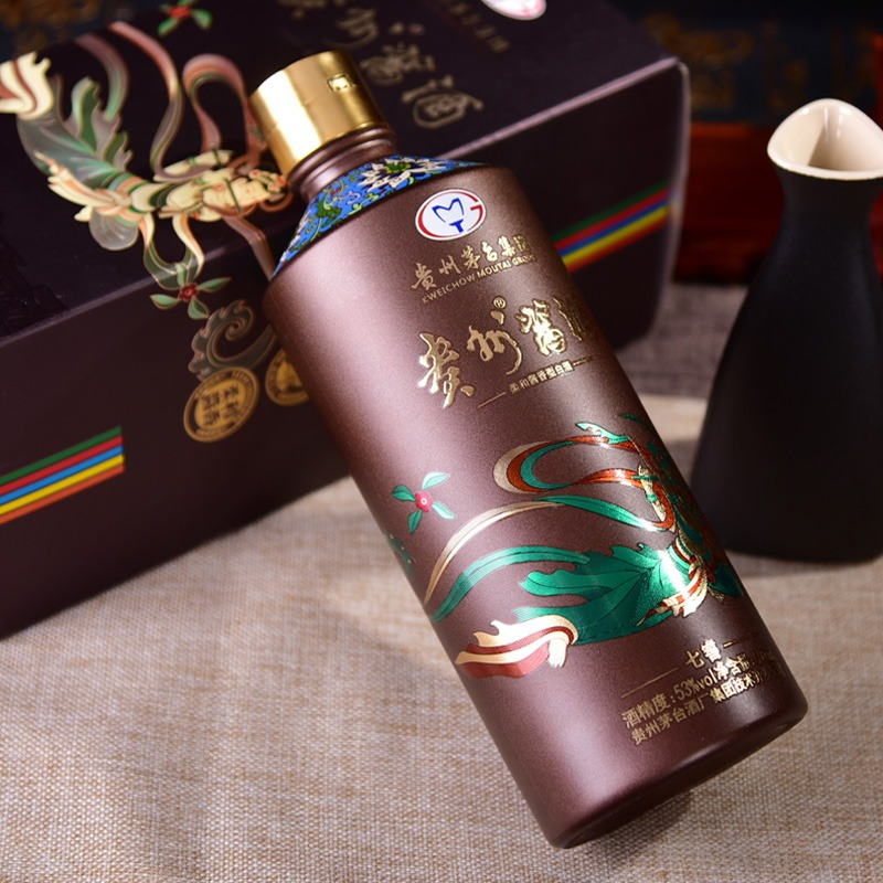 贵州茅台集团贵州酱酒七窖53度500ml1瓶酱香型高度白酒单瓶装