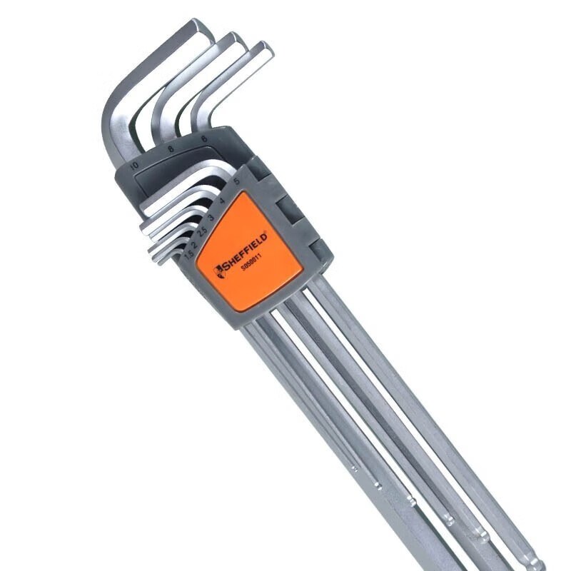 钢盾(SHEFFIELD) S050011 9件套公制特长球头内六角扳手【家用】