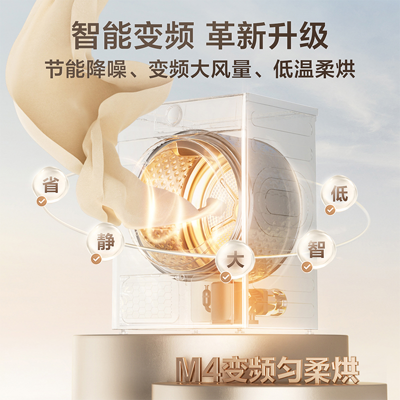 小天鹅(LittleSwan)洗烘套装 超薄水魔方智能投放滚筒洗衣机 10公斤变频热泵烘干衣机SC18+HS81MAX高清大图