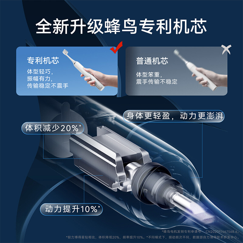 HUAWEI 华为智选力博得智能声波牙刷2 冰山款冷岩灰 180天长续航 支持HarmonyOS Connect