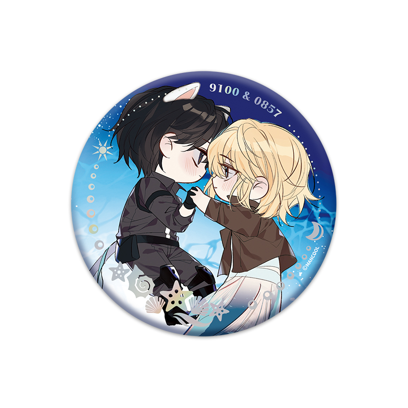 情人节马口铁套组 [正版]周边 人鱼陷落第4弹 白色情人节系列 牵手立牌马口铁贴贴双层钥匙扣流沙杯垫色纸等高清大图