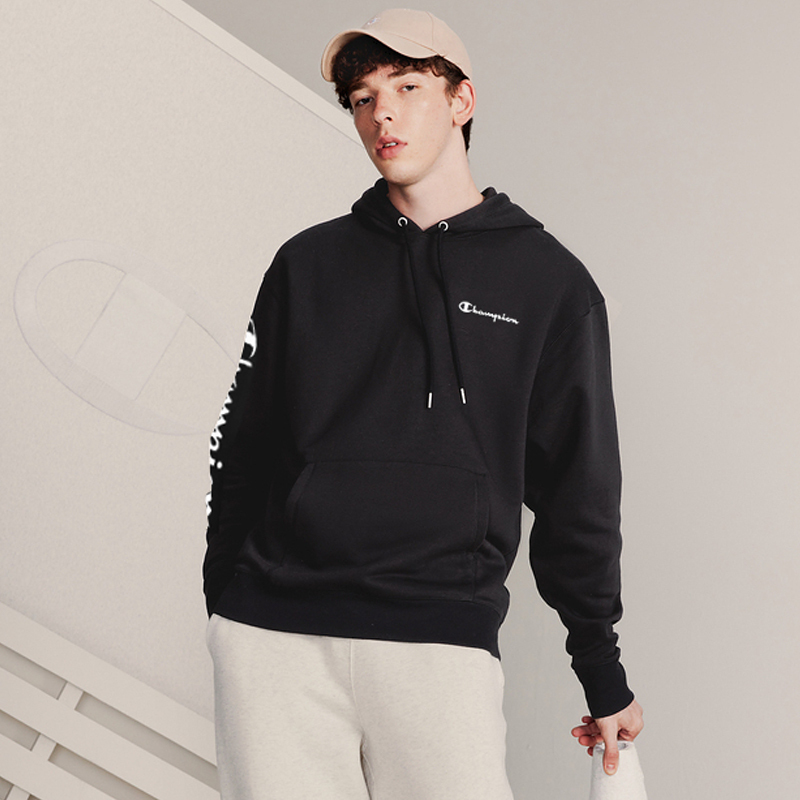 champion冠军情侣卫衣秋冬季连帽运动潮牌连帽印花男女同款
