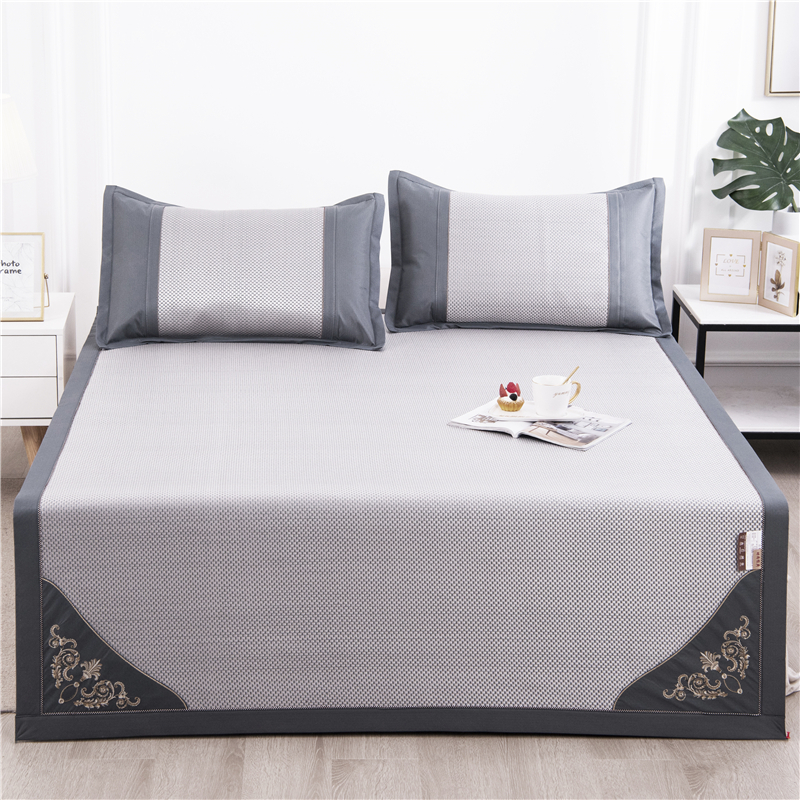 臻享刺绣冰藤席三件套 R6027 夏季床上用品套装180*200cm （单位：套）