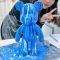 23CM/34CM暴力熊材料包 流体暴力熊diy儿童手工制作玩具暴力熊创意摆件潮流手办解压涂鸦