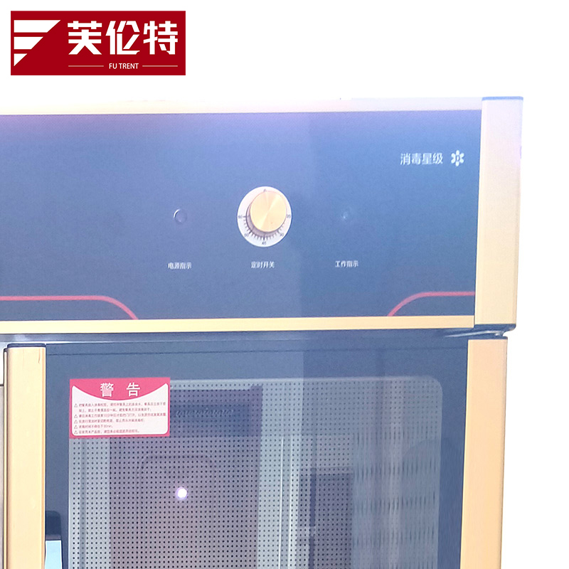 芙伦特消毒柜商用消毒柜 立式双门大容量不锈钢大消毒碗柜幼儿园饭店餐厅保洁柜双门热风消毒柜 FLT-GT-XDG-SM02高清大图