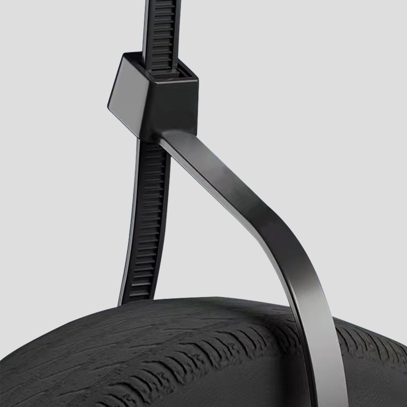 鸿启纳 尼龙扎带自锁式强力塑料捆绑扎带黑色23122511 7.6mm*150mm (100根/包)高清大图