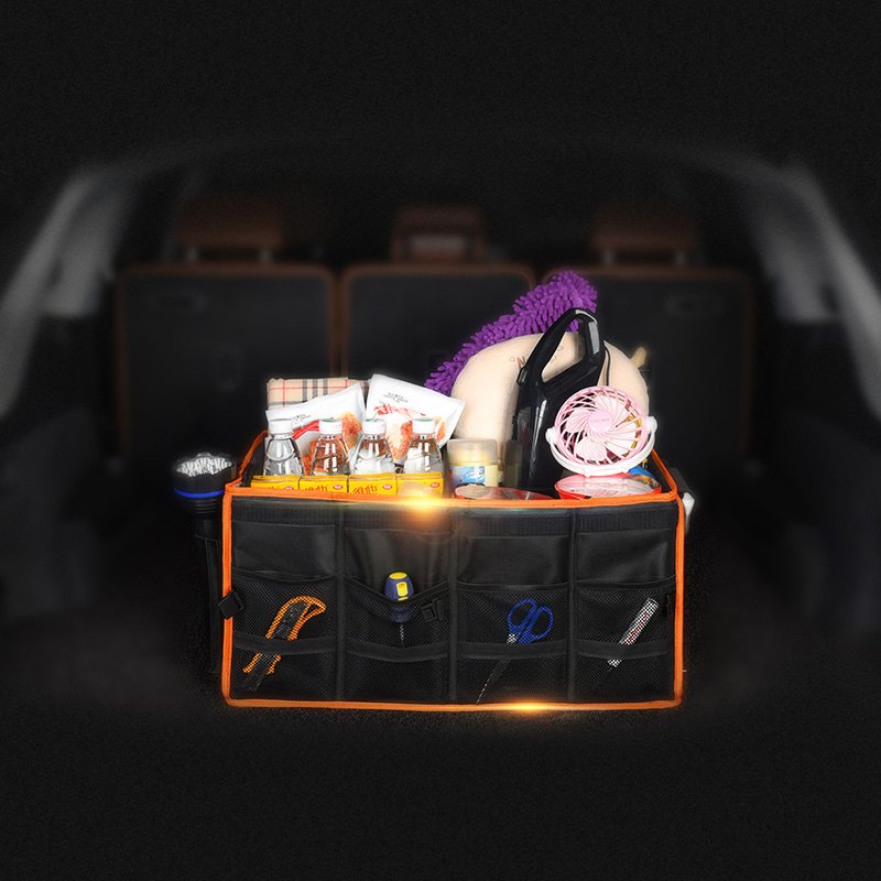 爱車屋(icaroom)60L折叠收纳箱 车载储物箱车用汽车后备箱收纳箱尾箱整理箱折叠杂物I-S60L-CH高清大图
