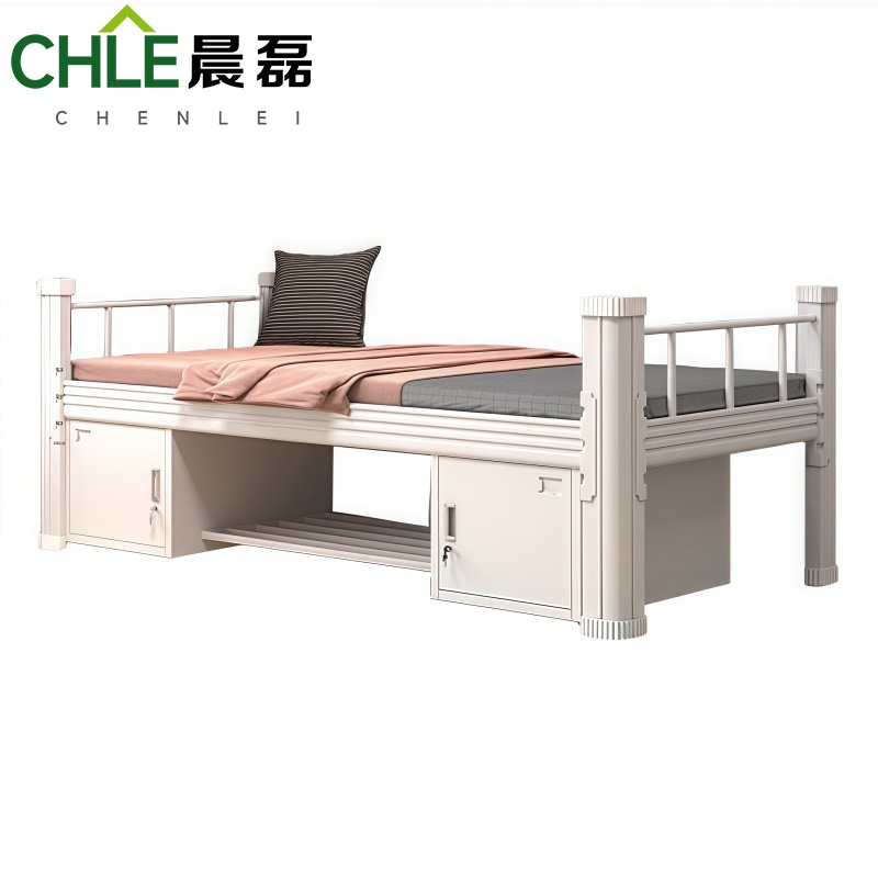 晨磊 单层宿舍床 1.2m(床板+床垫+床下柜) 套高清大图