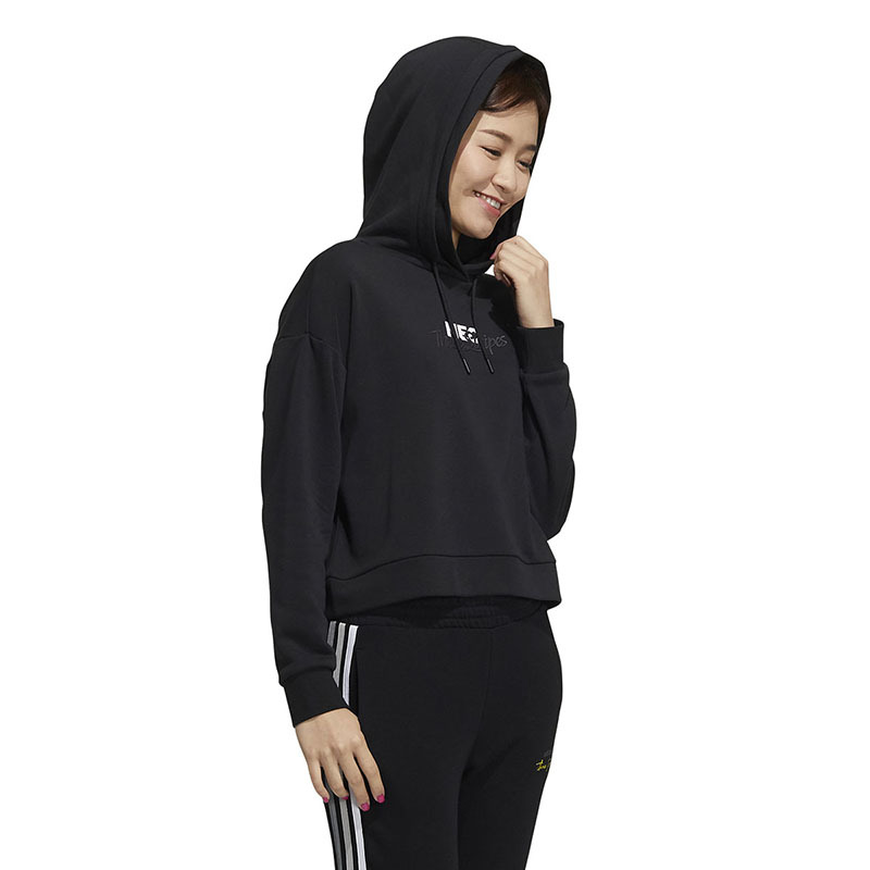 Adidas阿迪达斯女装潮流时尚运动服舒适休闲套头卫衣H18576
