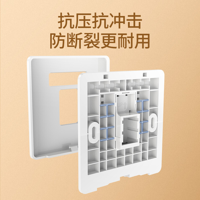 绿联 双口信息面板1个装 NW144/80182 10个起订 单个价格(货期3-6天)