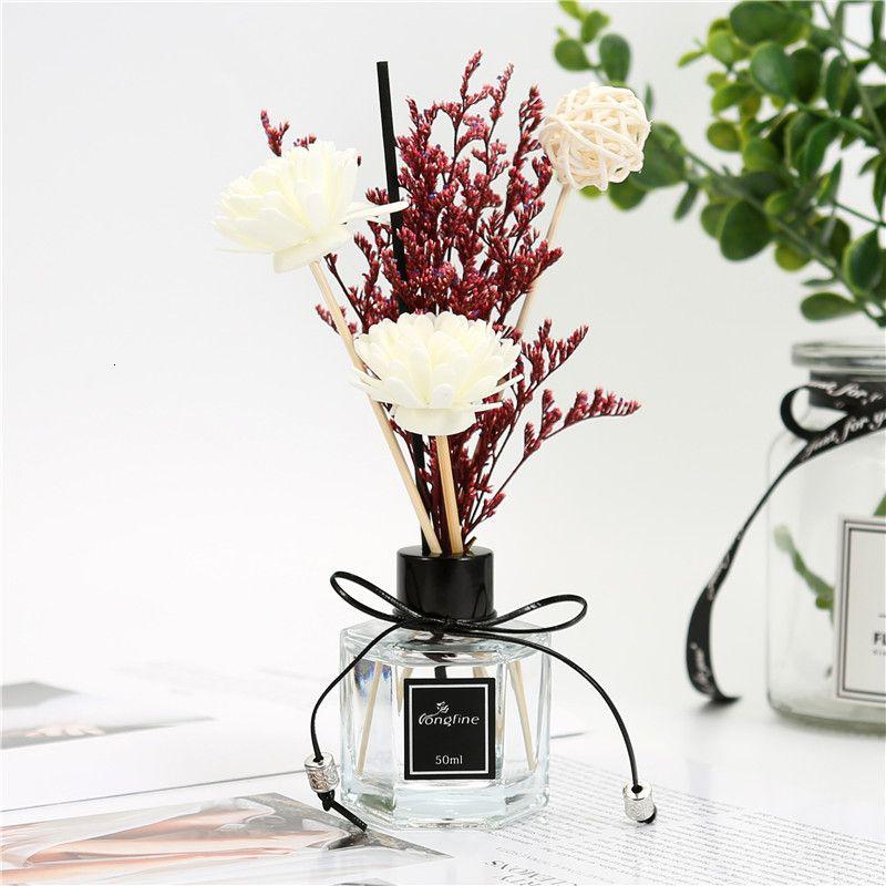 香薰房间家用空气清新剂厕所室内香水卧室卫生间除异味 永生花香薰1瓶+260ML补充液香格里拉