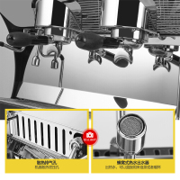 格米莱(GEMILAI)咖啡机商用 意式半自动双头 电控定量高杯款 CRM3201 黑色 3201