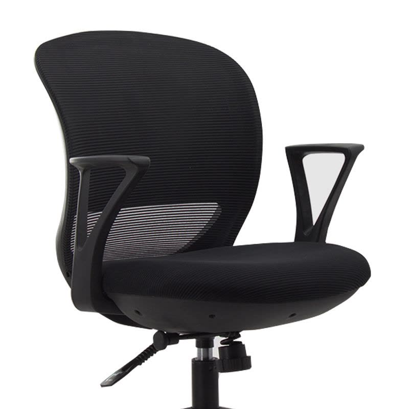 鑫升顺工作椅电脑椅人体工学升降转椅写字椅黑框黑网[工厂现做 7天内发货]图片