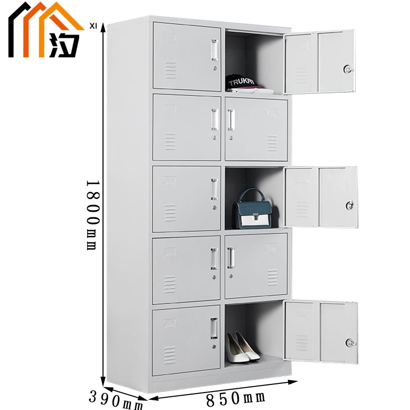 汐铁皮衣柜十门台高清大图