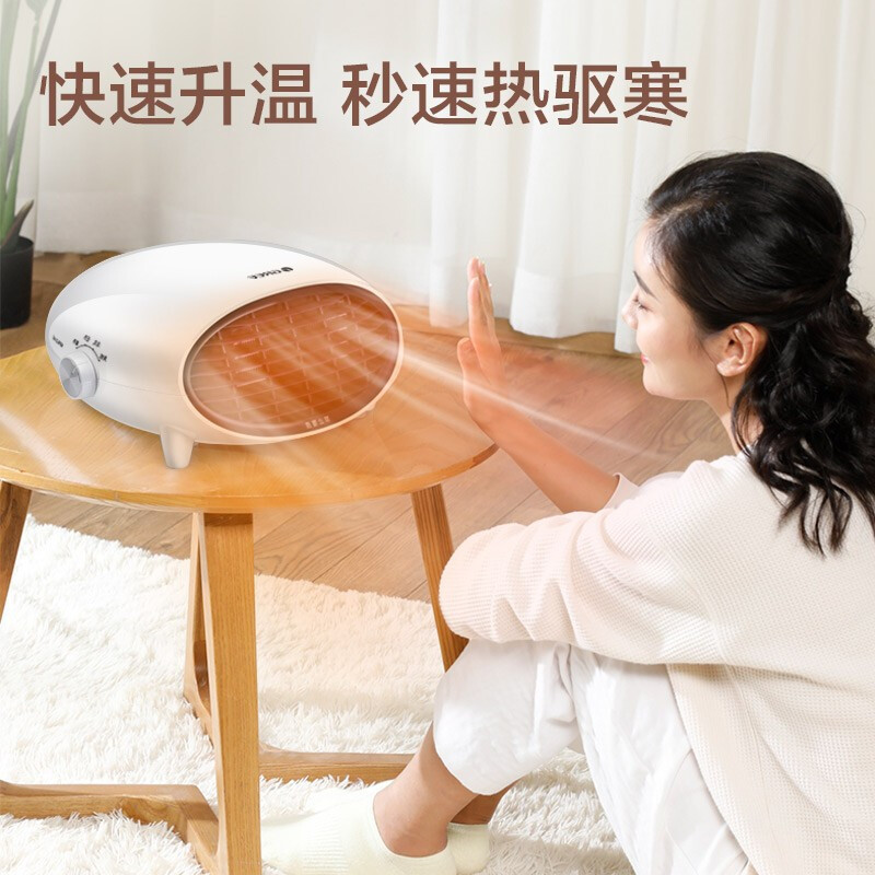格力(GREE) 取暖器 NBFB-20-WG 家用暖风机浴室防水壁挂电暖器速热冷暖两用台式 安全防护(白+黑)