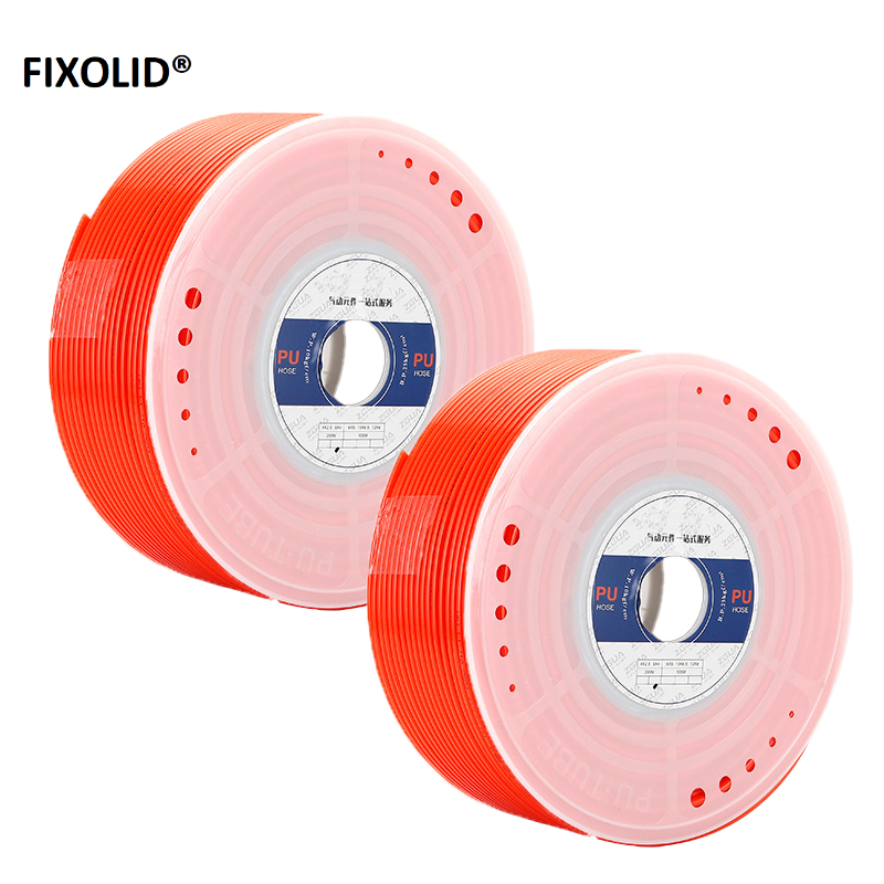 FIXOLID 气动软管PU管 10*6.5mm红色 100米/卷高清大图