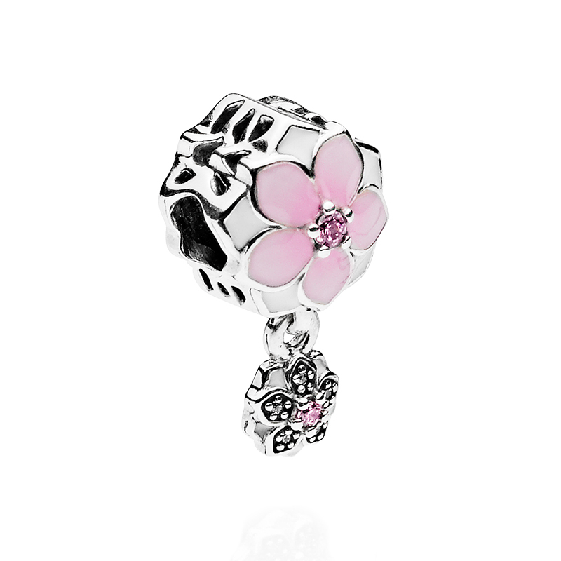 PANDORA 潘多拉 高雅的木兰花吊坠