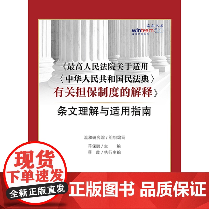 最高人民法院关于适用中华人民共和国民法典有关担保制度的解释条文理解与适用指南 新民法典担保制度司法实务高清大图