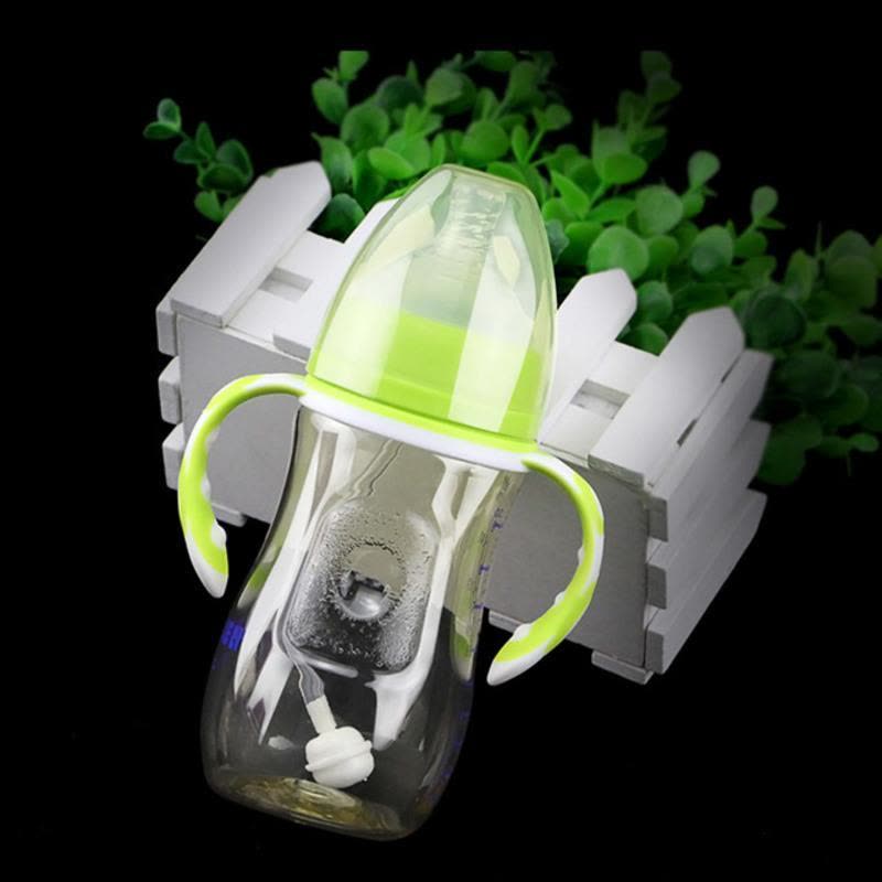 德国原料宽口径PPSU奶瓶硅胶奶嘴宝宝耐摔塑料新生儿防胀气奶瓶 紫色180ml图片