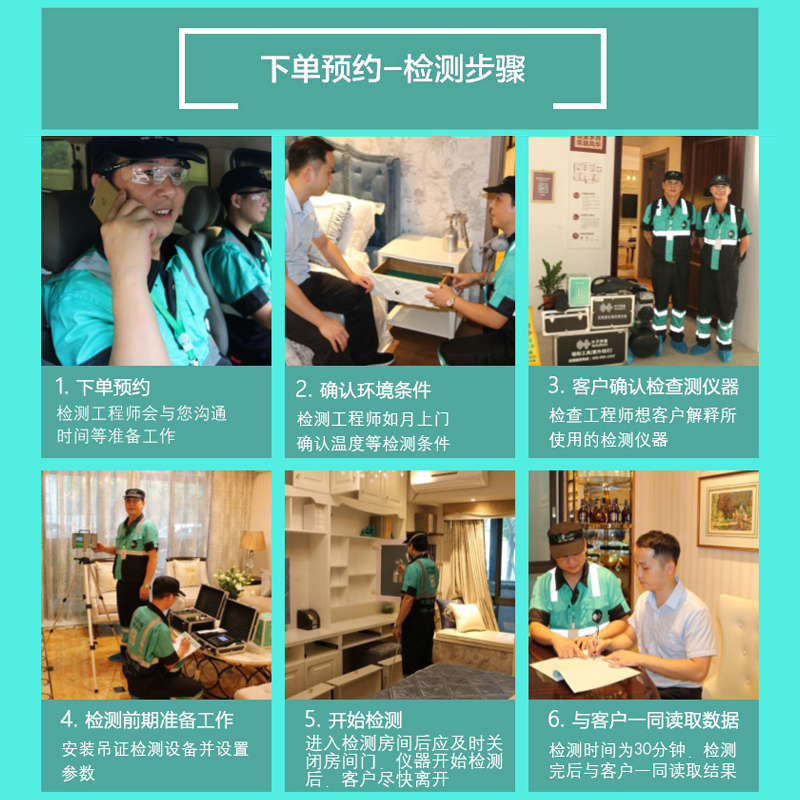 叶子环保上门甲醛检测全国新房办公室酒店装修室内甲醛苯TVOC检验