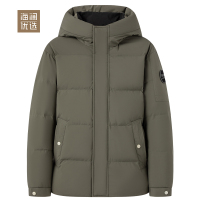 年轻活力防风御寒连帽加厚羽绒服