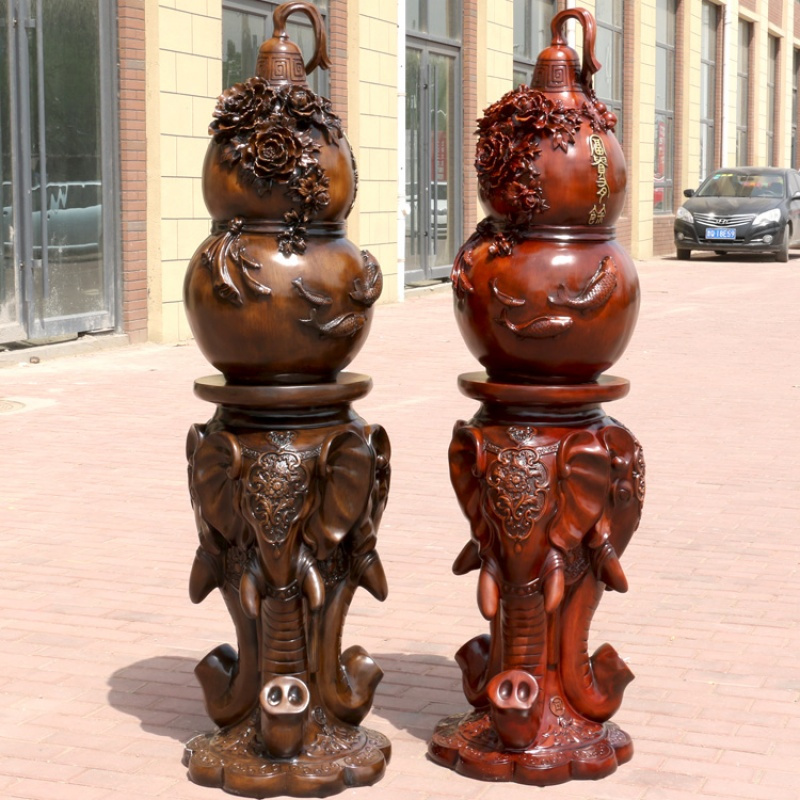 招财大号宝葫芦财树摇钱树落地摆件镇宅玄关客厅办公室摆设开业