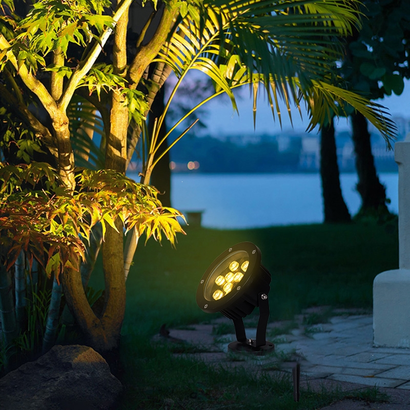 如华福禄户外射灯led投光灯照树灯射树插地灯草坪超亮室外景观庭院灯