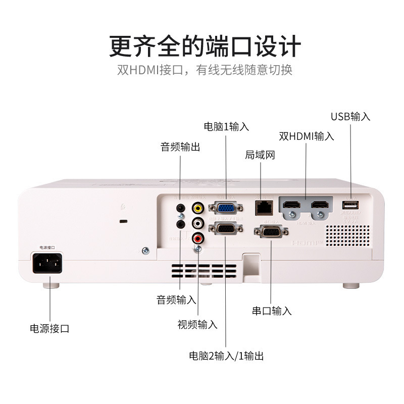 松下(Panasonic)投影仪PT-WW3601家用高清宽屏投影仪商务办公教学家庭影院投影机 (3800流明 1280×800分辨率)