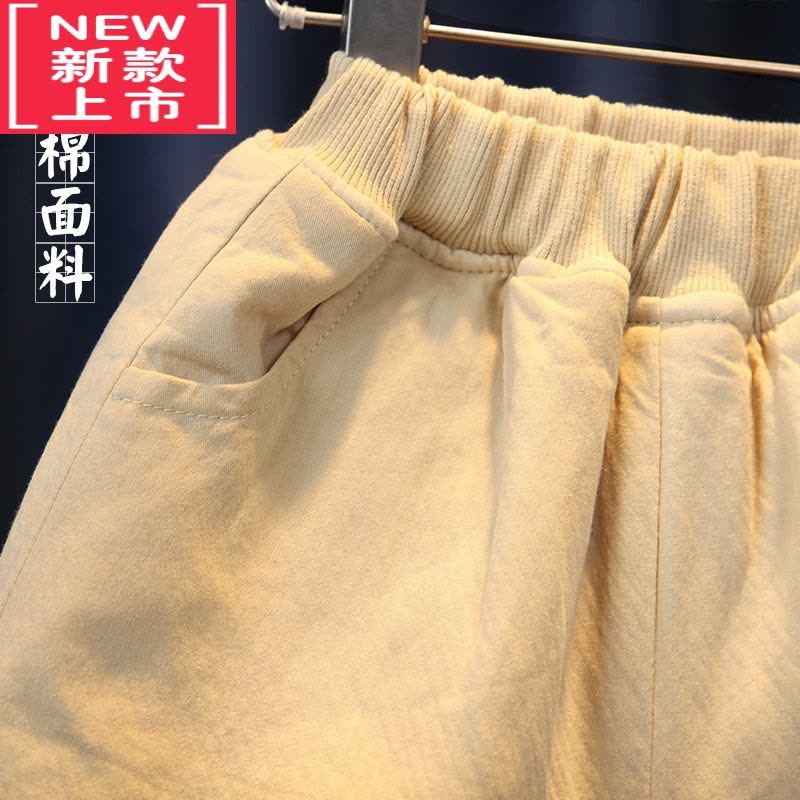 可莉允宝宝夹棉裤子男冬季加棉加厚外穿女婴儿宽松儿童冬季保暖裤图片