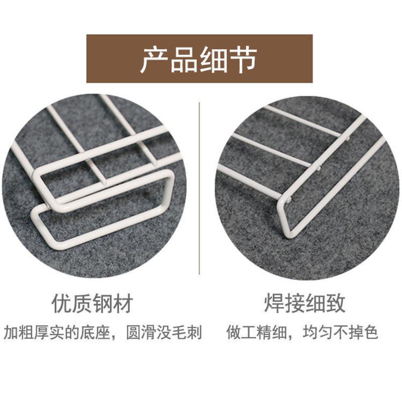 衣柜隔层板分隔栏分层置物架柜子隔断层架衣橱分隔板衣服收纳神器 加粗金属普通款白色中号(买2送1)