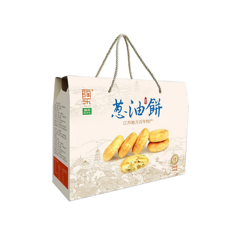 一陶一氿百年特产葱油饼礼盒(1000g)