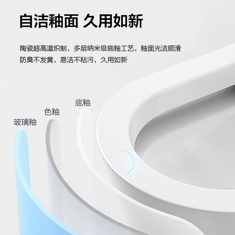 海尔轻智能马桶 旋钮操控离座冲刷座圈加热旋钮操控全家适用400坑距C2ZX4SE高清大图