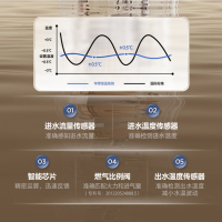 华帝(vatti)16升燃气热水器天然气家用恒温即热式零冷水增压瀑布浴气电双断智能恒温 i12211-16