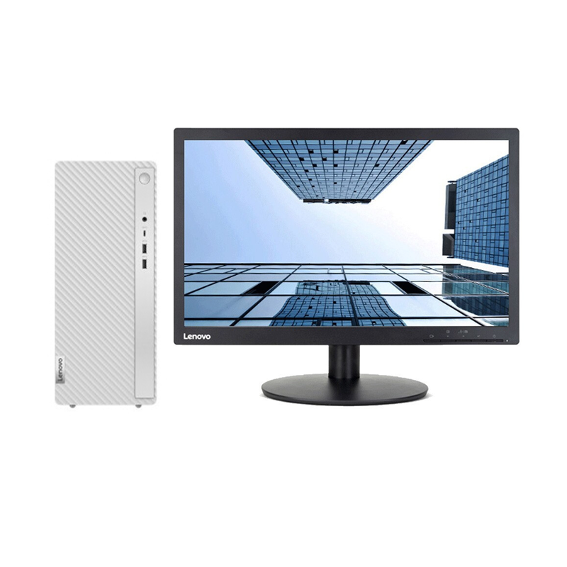 联想(Lenovo)天逸510Pro-14 台式电脑 19.5英寸屏(I5-12400 16G 1T+256G固态 集显)