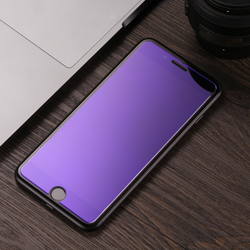 苹果7钢化膜抗蓝光iphone7plus玻璃膜手机贴膜 苹果7p高清保护膜 2.5D弧边钢化膜[一片装] 苹果7Plus
