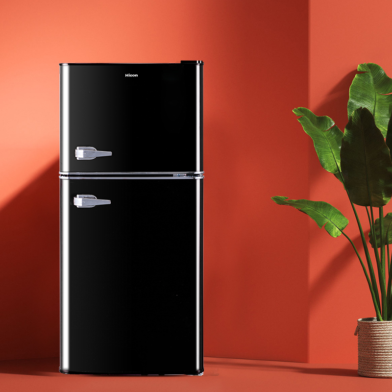惠康hicon双门冰箱小型电冰箱宿舍租房家庭多用冷冻冷藏冷冻节能冰箱