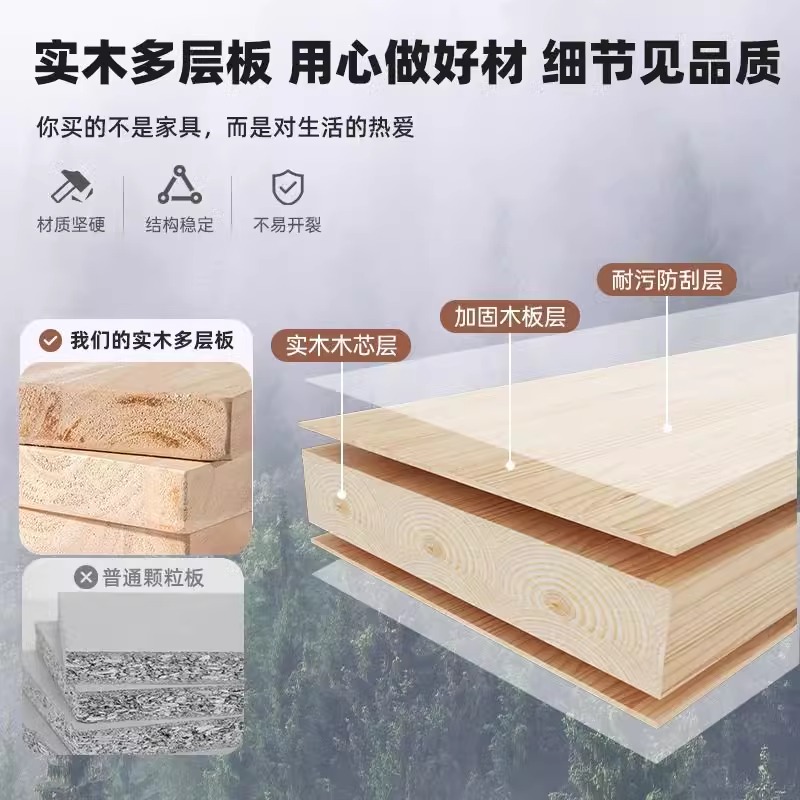 昇恒轩 实木换鞋凳家用门口鞋柜入户门可坐穿鞋凳坐凳一体鞋架玄关收纳凳溪松雪松木80cm高清大图