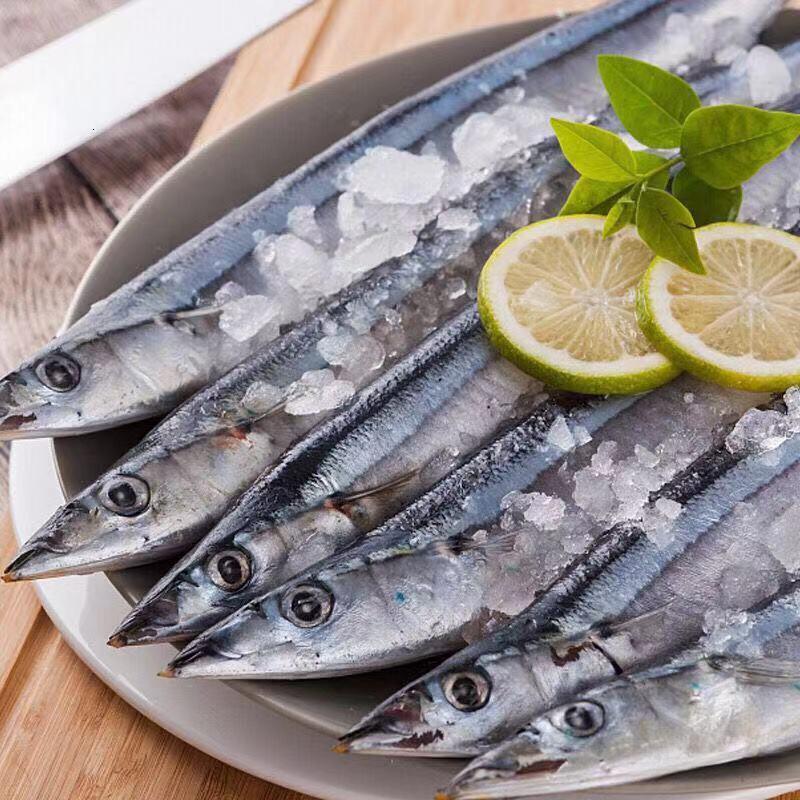 新鲜冷冻秋刀鱼深海海鱼鲜鱼海鲜烧烤鲜活冷冻整鱼海产品精品秋刀鱼5