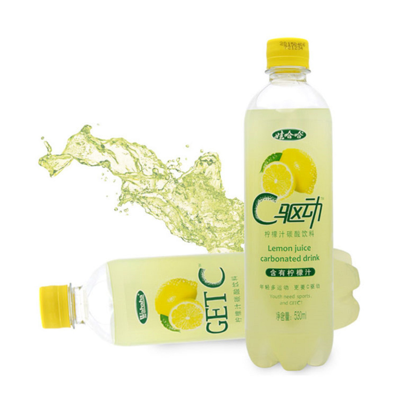 娃哈哈c柠檬柠檬汁碳酸饮料530ml