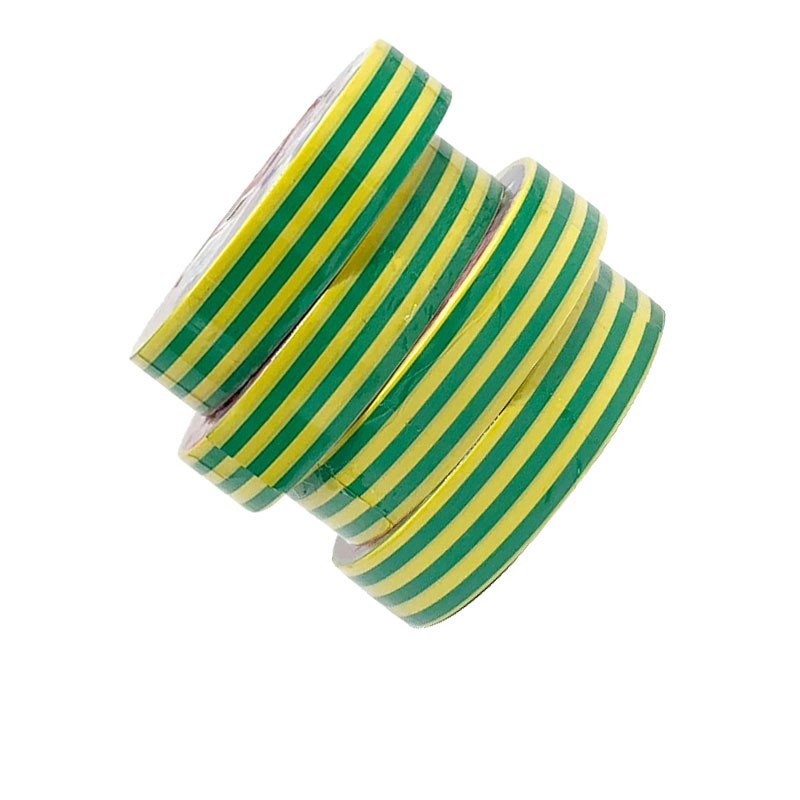 电工胶带3m1600绝缘胶布黄绿色10卷装
