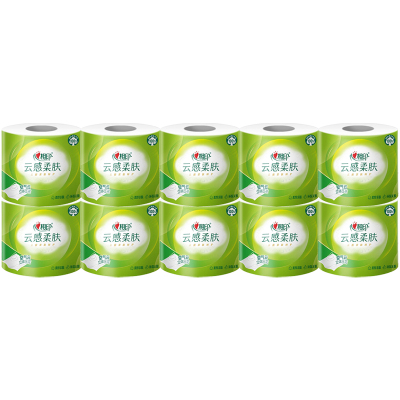 心相印有芯卷纸4层加厚卷筒纸厕纸卫生纸100g*10卷BT5312