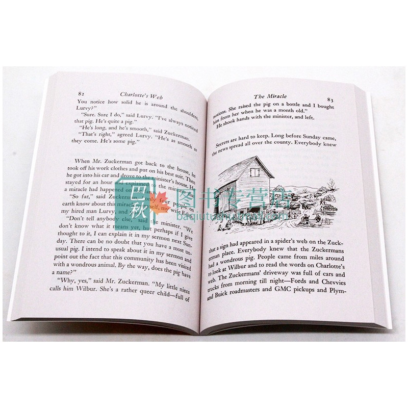[正版]英文原版夏洛的网 Charlotte’s Web EB White 怀特 夏洛特的网 纽伯瑞奖作品外国儿童文学