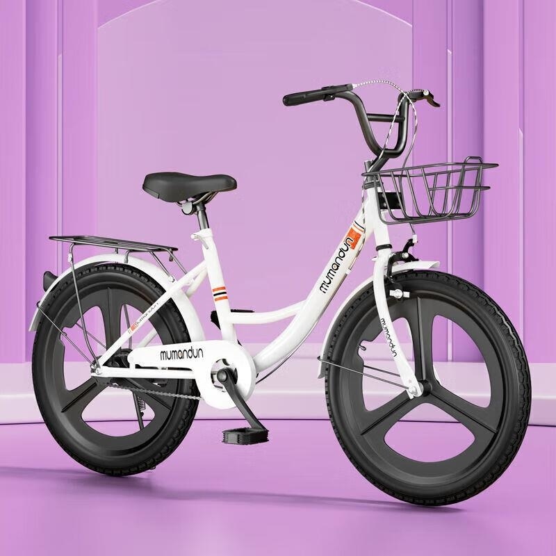 轻便女式成人自行车22寸26寸适合9岁16岁学生男女童高清大图