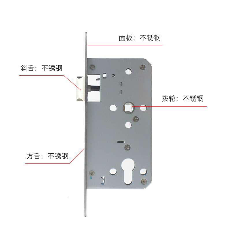 BONJEAN04不锈钢防火锁防火锁过道锁消防锁5572/6072医院办公室通用锁高清大图
