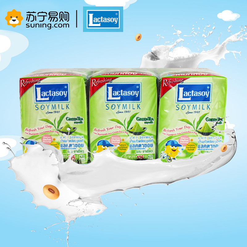 力大狮绿茶味豆奶750ml(125ml*6)