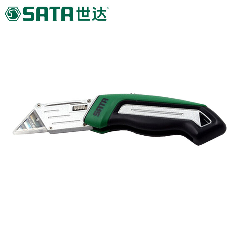 世达(SATA)T系列折叠式实用刀 壁纸刀裁纸刀贴膜刀纸刀片 93486